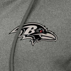 Baltimore Ravens Antigua Women's Seeker Full-Zip Hoodie Jacket - Heather Black Hoodies