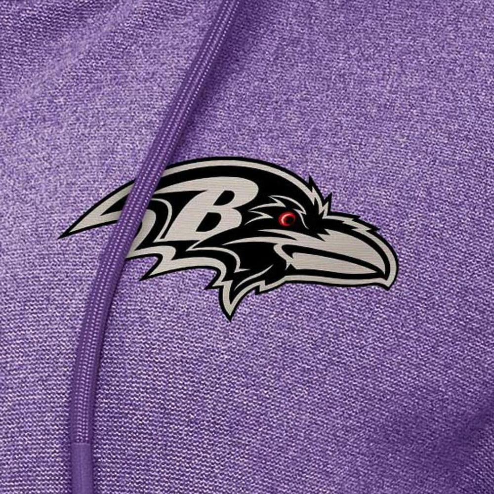 Baltimore Ravens Antigua Women's Seeker Full-Zip Hoodie Jacket - Heather Purple Hoodies