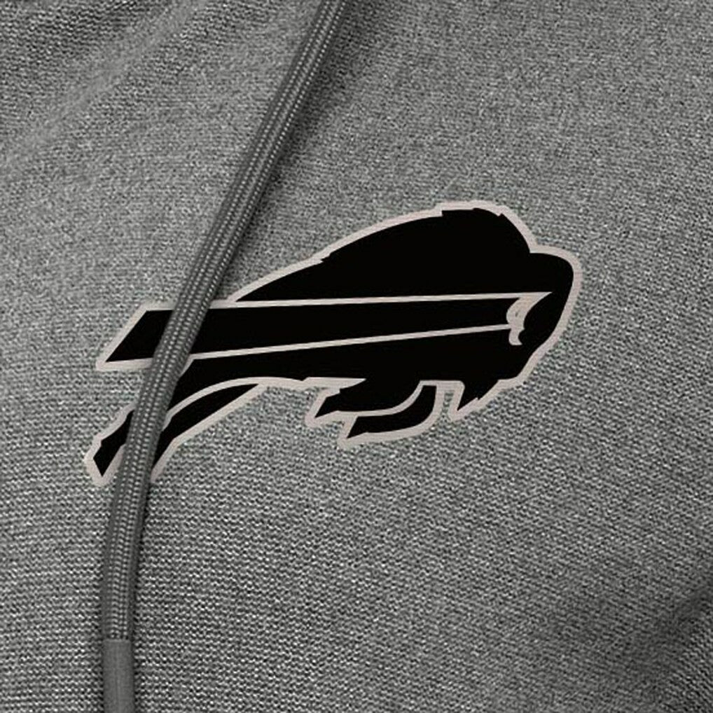 Buffalo Bills Antigua Women's Seeker Full-Zip Hoodie Jacket - Heather Black Hoodies