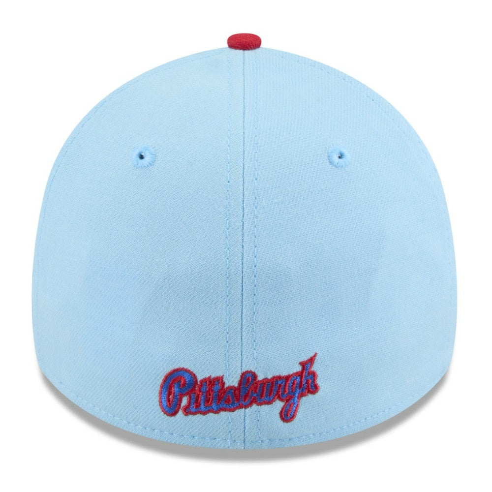 Pittsburgh Pirates New Era 2025 Fourth of July 39THIRTY Flex Hat - Light Blue/Red Hats