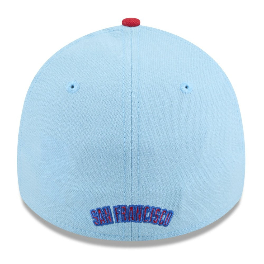 San Francisco Giants New Era 2025 Fourth of July 39THIRTY Flex Hat - Light Blue/Red Hats