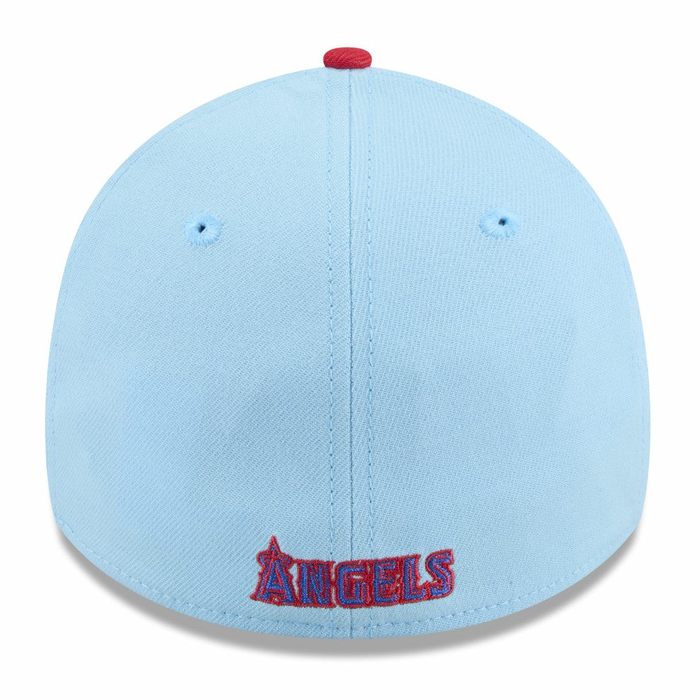 Los Angeles Angels New Era 2025 Fourth of July 39THIRTY Flex Hat - Light Blue/Red Hats