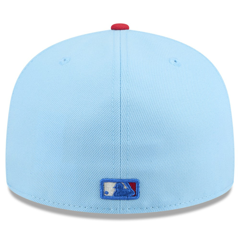 Miami Marlins New Era 2025 Fourth of July 59FIFTY Fitted Hat - Light Blue/Red Hats