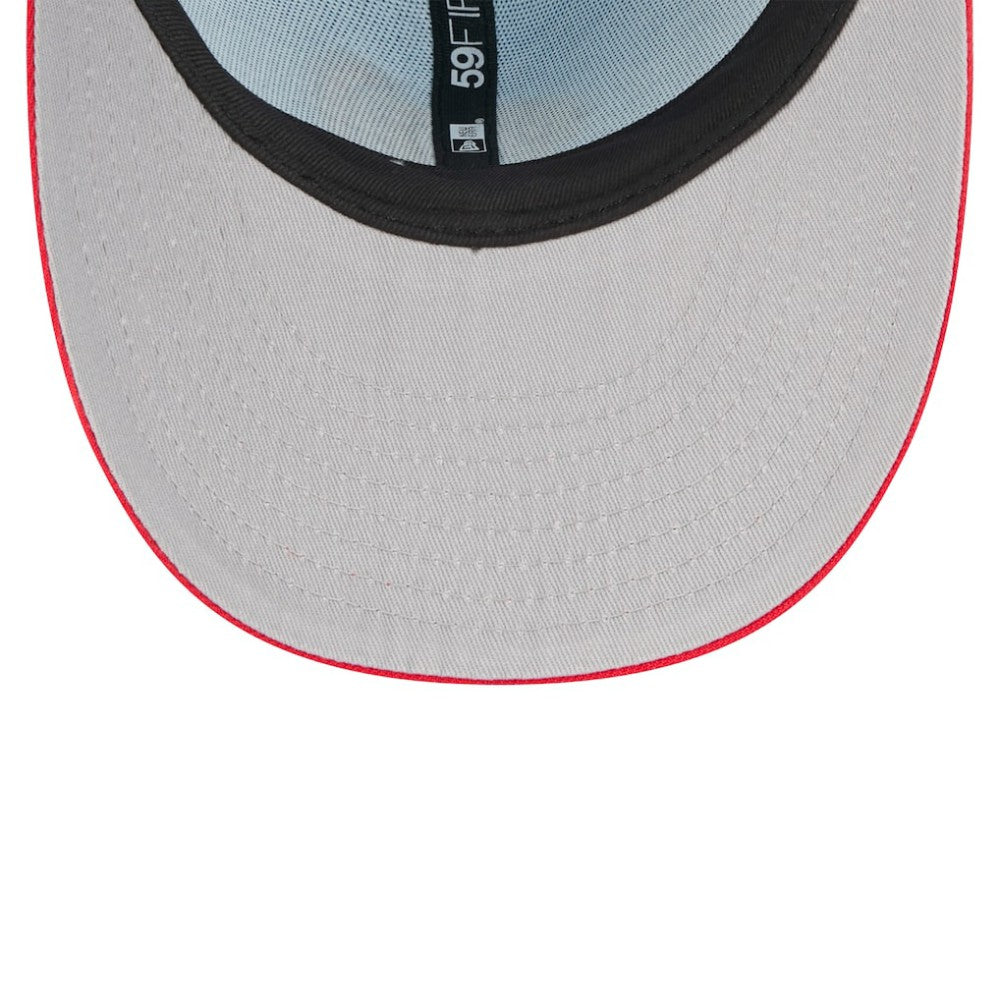 Washington Nationals New Era 2025 Fourth of July Low Profile 59FIFTY Fitted Hat - Light Blue/Red Hats