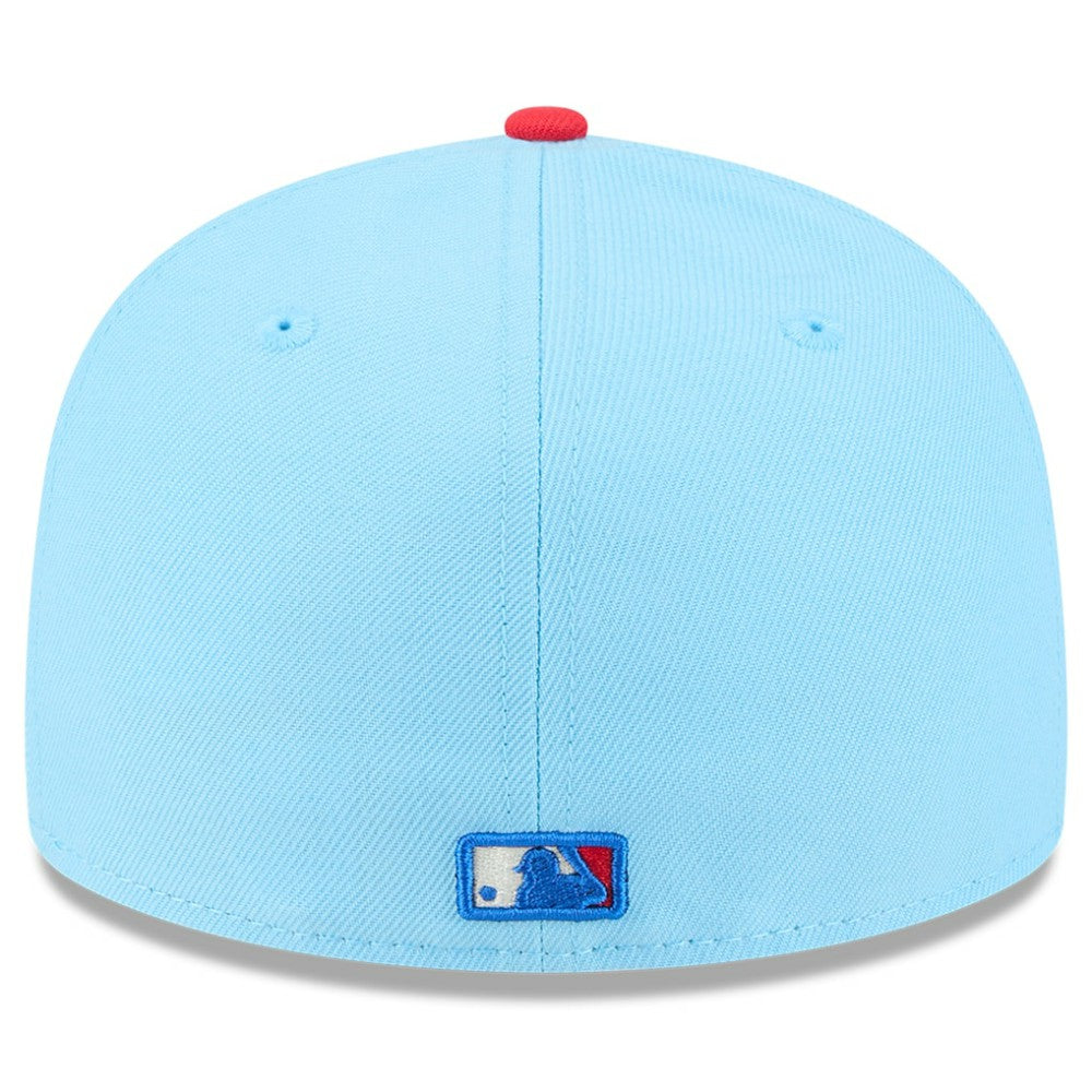 San Francisco Giants New Era 2025 Fourth of July Low Profile 59FIFTY Fitted Hat - Light Blue/Red Hats