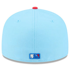 San Francisco Giants New Era 2025 Fourth of July Low Profile 59FIFTY Fitted Hat - Light Blue/Red Hats
