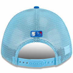 Colorado Rockies New Era 2025 Fourth of July 9FORTY A-Frame M-Crown Adjustable Trucker Hat - Light Blue/Blue Hats
