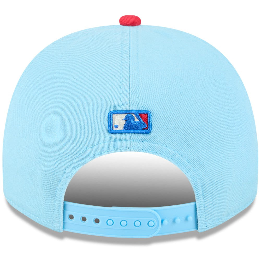 Los Angeles Angels New Era 2025 Fourth of July Golfer Snapback Hat - Light Blue/Red Hats
