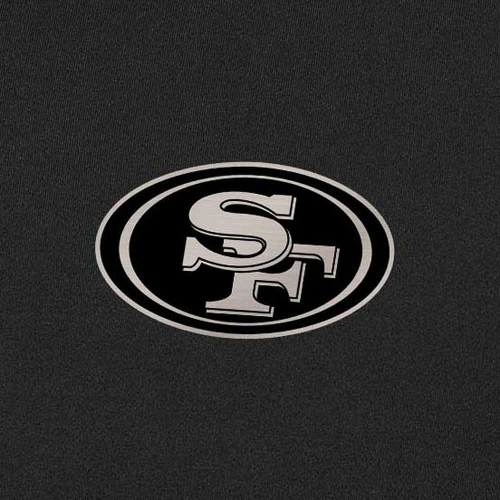 San Francisco 49ers Antigua Content Quarter-Zip Pullover Top - Black Pullover