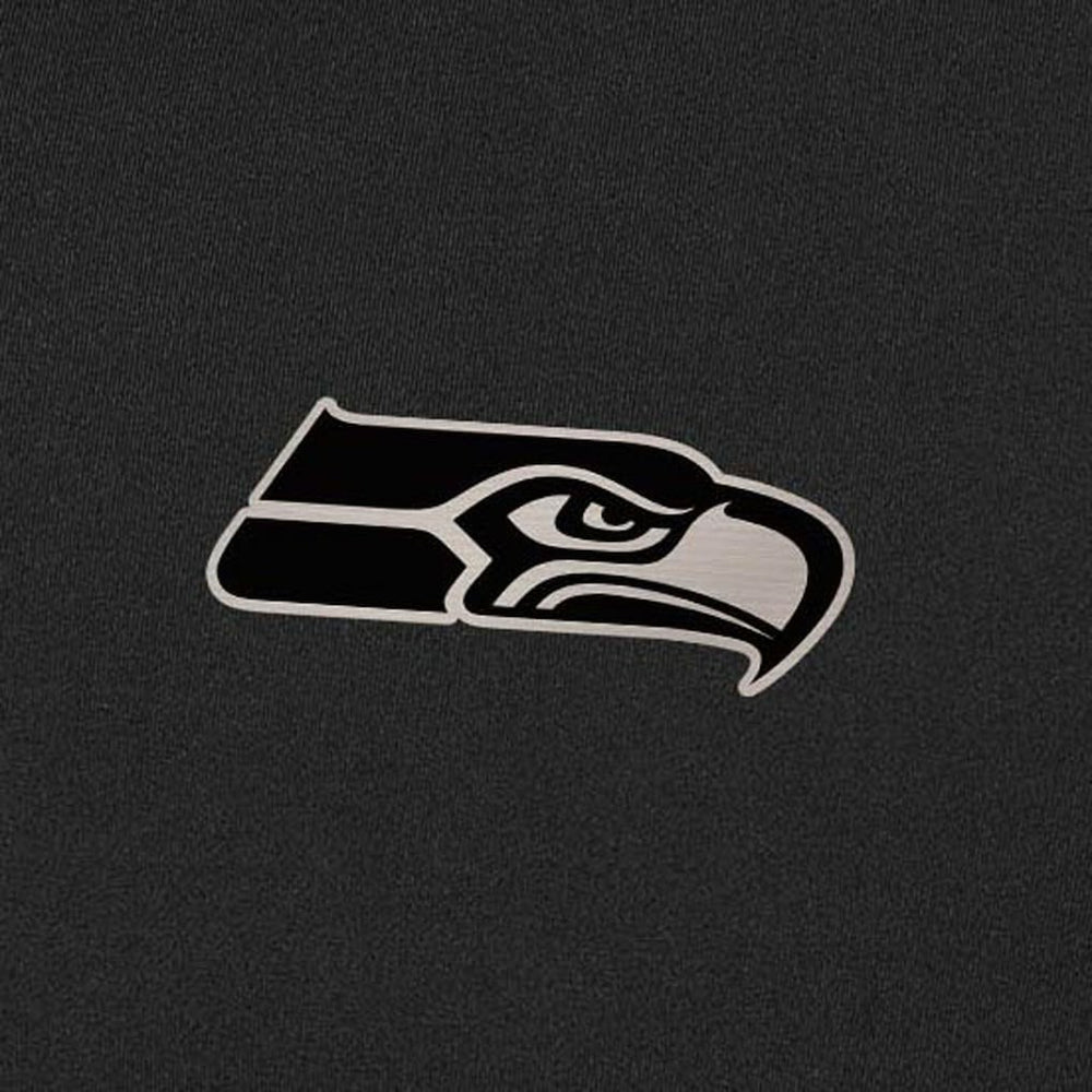 Seattle Seahawks Antigua Content Quarter-Zip Pullover Top - Black Pullover