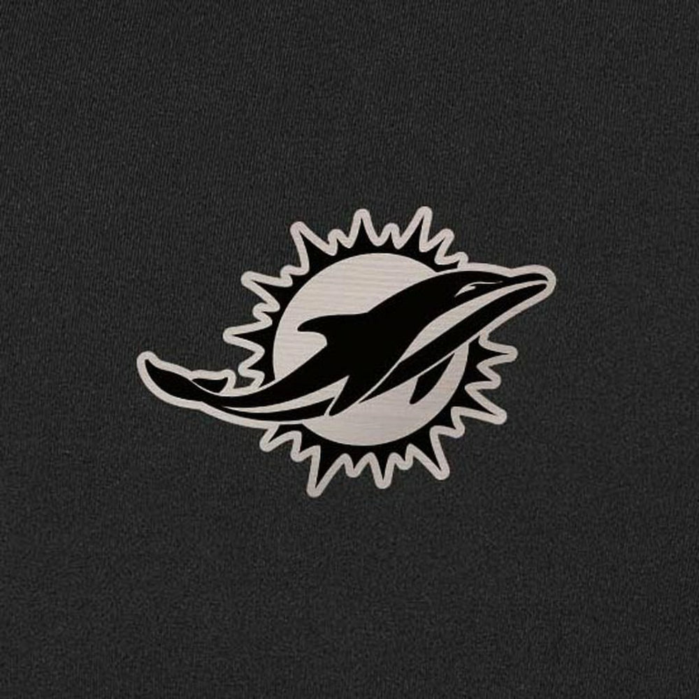 Miami Dolphins Antigua Content Quarter-Zip Pullover Top - Black Pullover