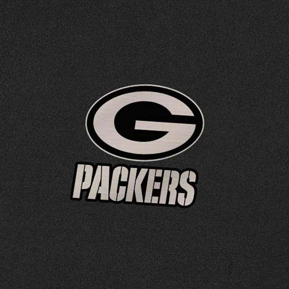 Green Bay Packers Antigua Content Quarter-Zip Pullover Top - Black Pullover