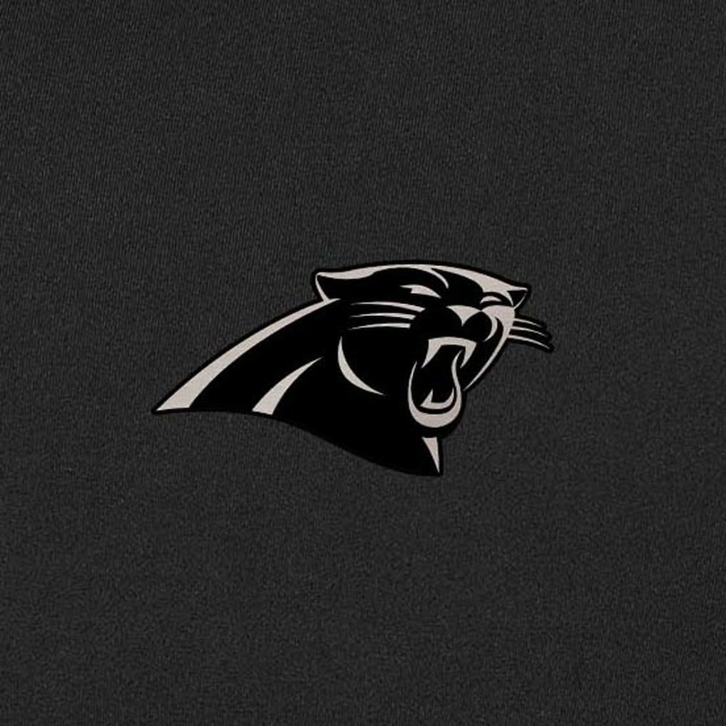 Carolina Panthers Antigua Content Quarter-Zip Pullover Top - Black Pullover