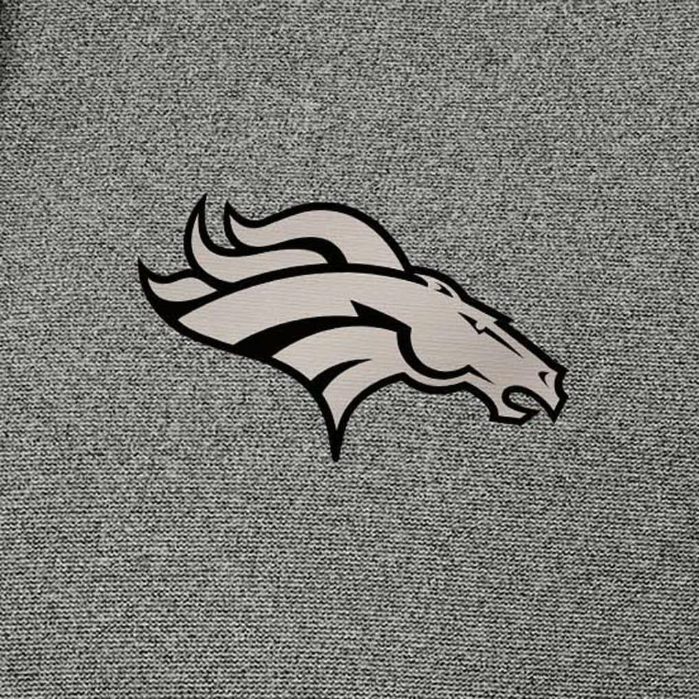 Denver Broncos Antigua Effortless Full-Zip Hoodie Jacket - Heather Black Hoodies