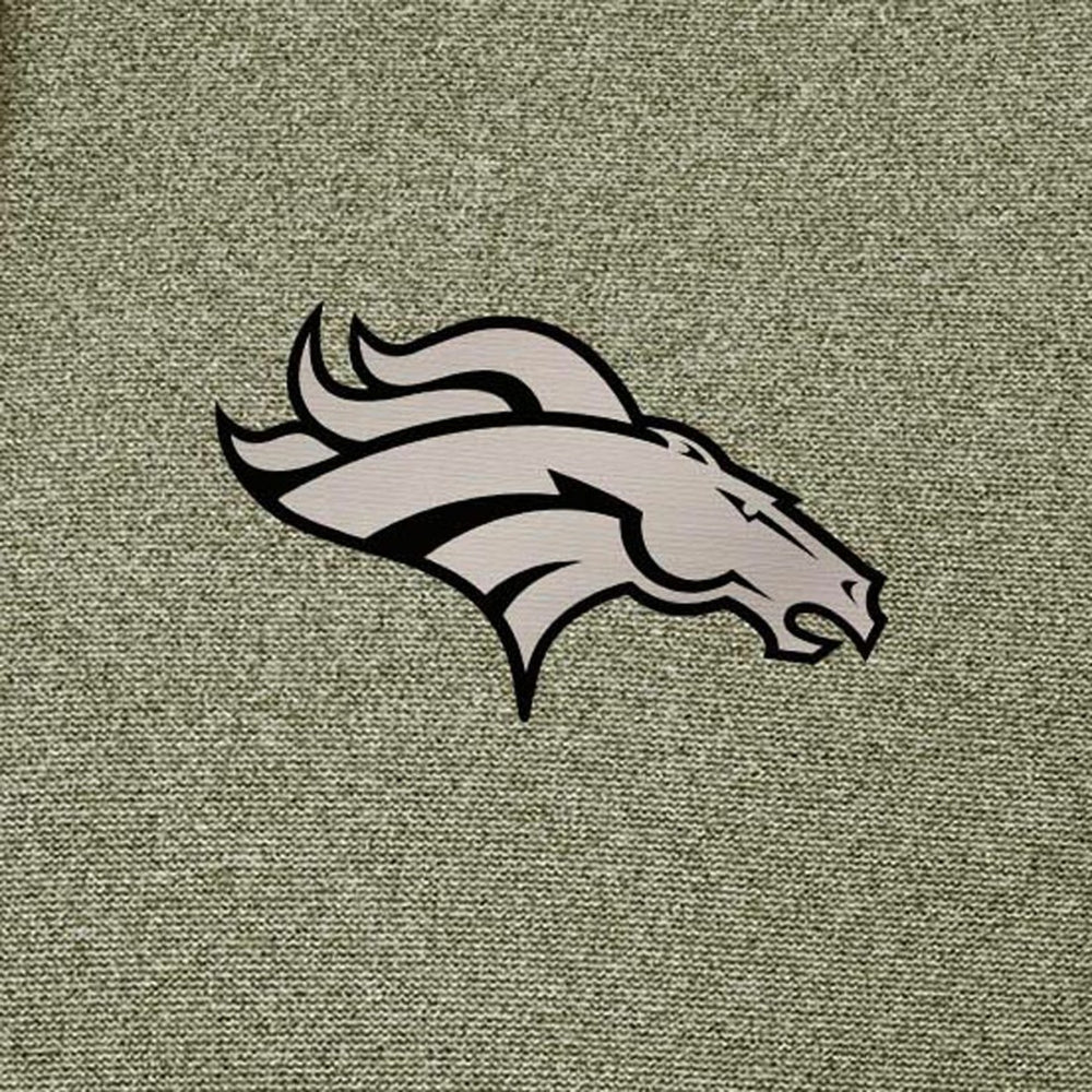 Denver Broncos Antigua Effortless Full-Zip Hoodie Jacket - Olive Hoodies
