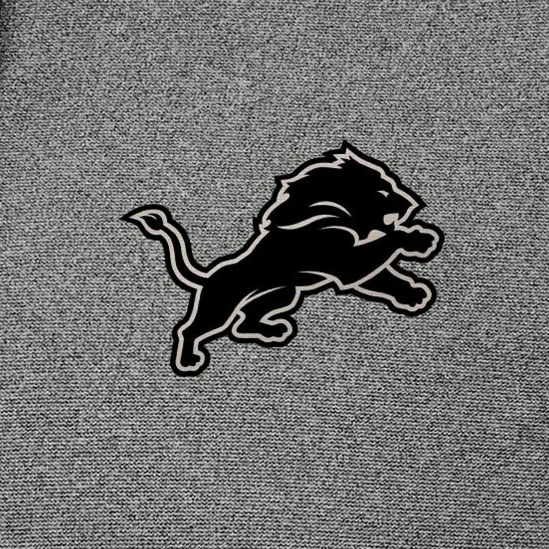 Detroit Lions Antigua Effortless Full-Zip Hoodie Jacket - Heather Black Hoodies