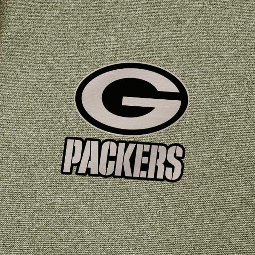 Green Bay Packers Antigua Effortless Full-Zip Hoodie Jacket - Olive Hoodies