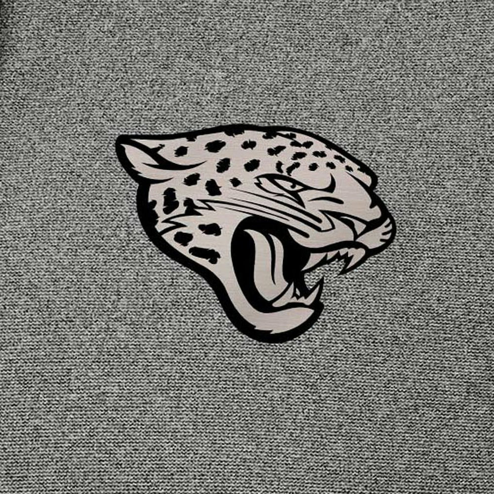 Jacksonville Jaguars Antigua Effortless Full-Zip Hoodie Jacket - Heather Black Hoodies