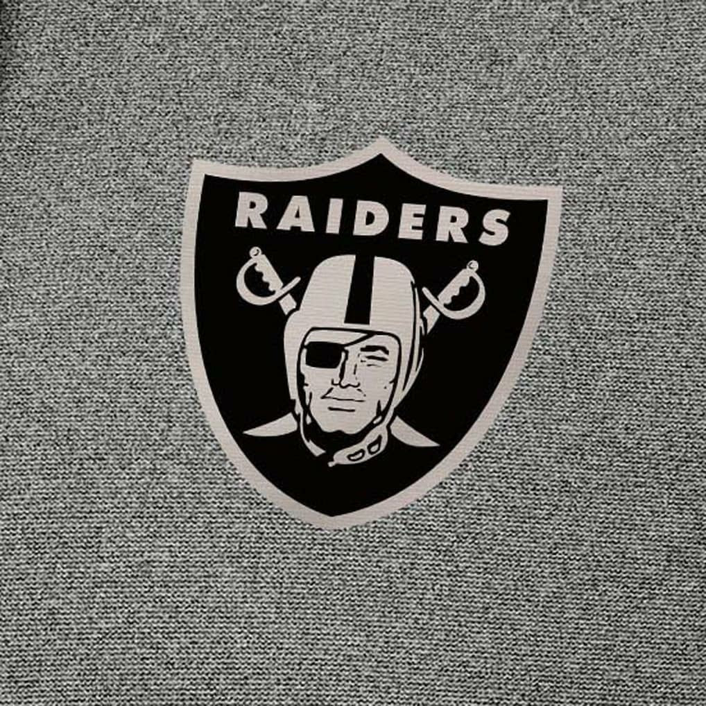 Las Vegas Raiders Antigua Effortless Full-Zip Hoodie Jacket - Heather Black Hoodies