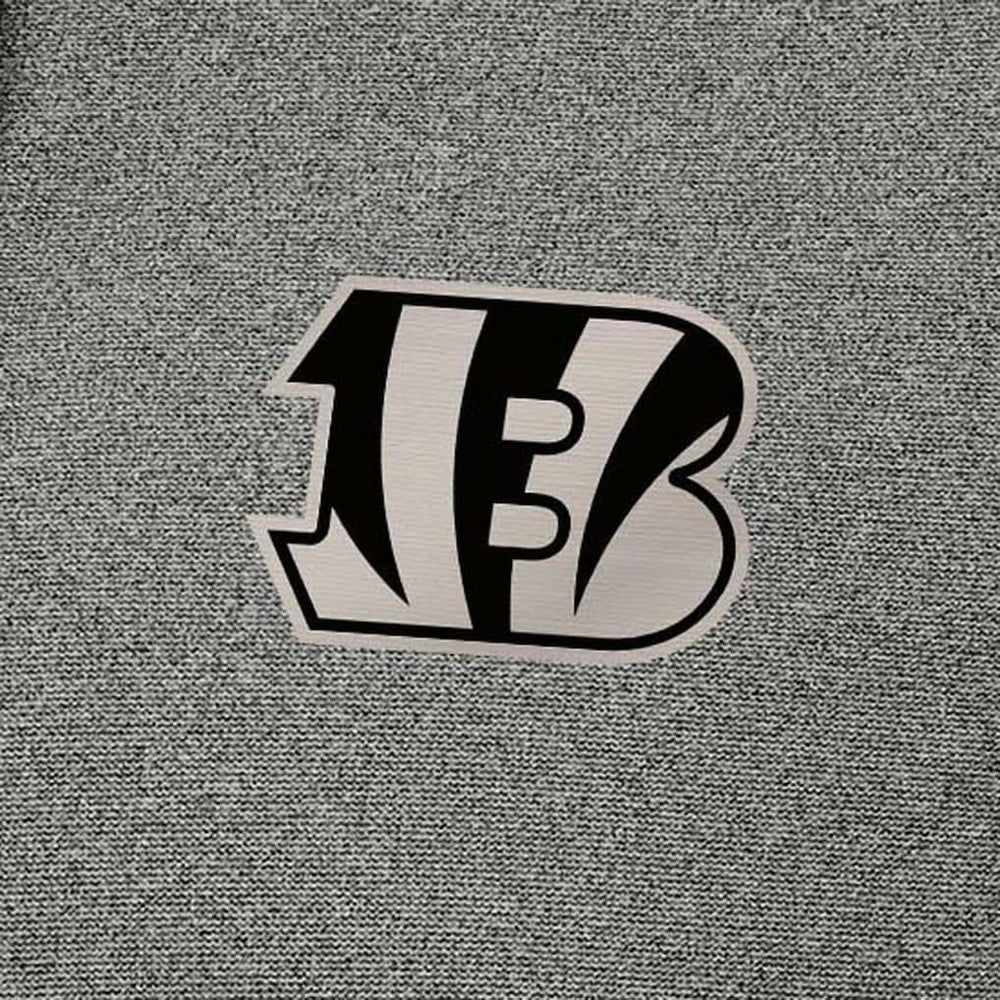 Cincinnati Bengals Antigua Effortless Full-Zip Hoodie Jacket - Heather Black Hoodies