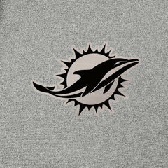 Miami Dolphins Antigua Effortless Full-Zip Hoodie Jacket - Heather Gray Hoodies