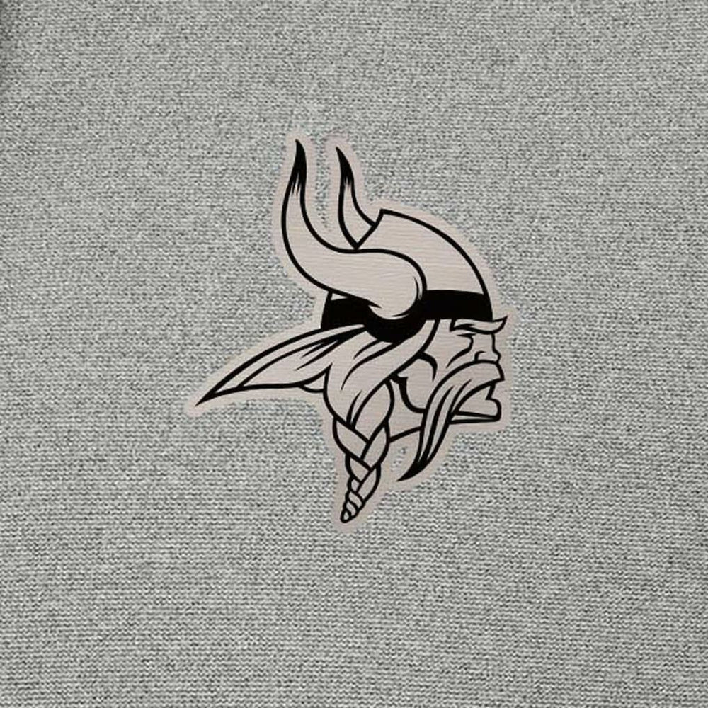 Minnesota Vikings Antigua Effortless Full-Zip Hoodie Jacket - Heather Gray Hoodies