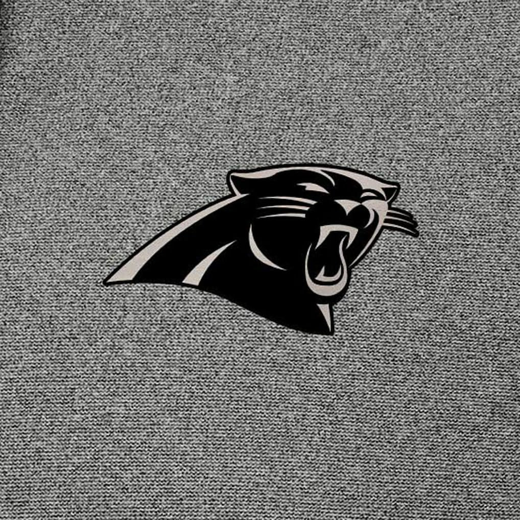 Carolina Panthers Antigua Effortless Full-Zip Hoodie Jacket - Heather Black Hoodies