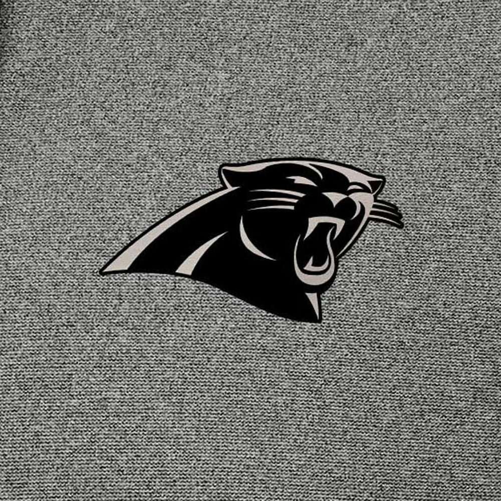 Carolina Panthers Antigua Effortless Full-Zip Hoodie Jacket - Heather Black Hoodies
