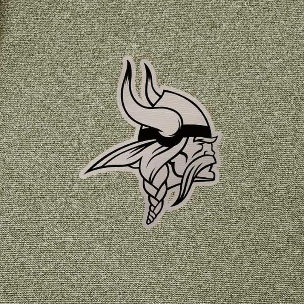Minnesota Vikings Antigua Effortless Full-Zip Hoodie Jacket - Olive Hoodies