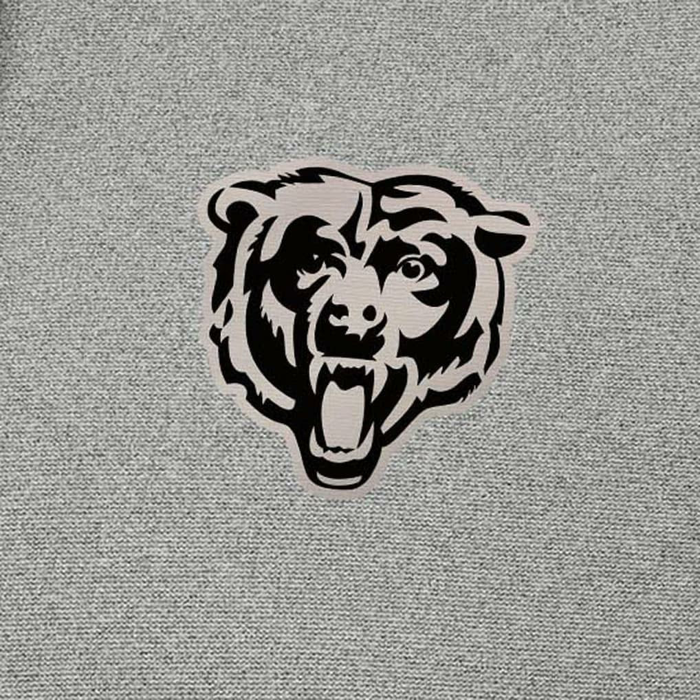 Chicago Bears Antigua Effortless Full-Zip Hoodie Jacket - Heather Gray Hoodies