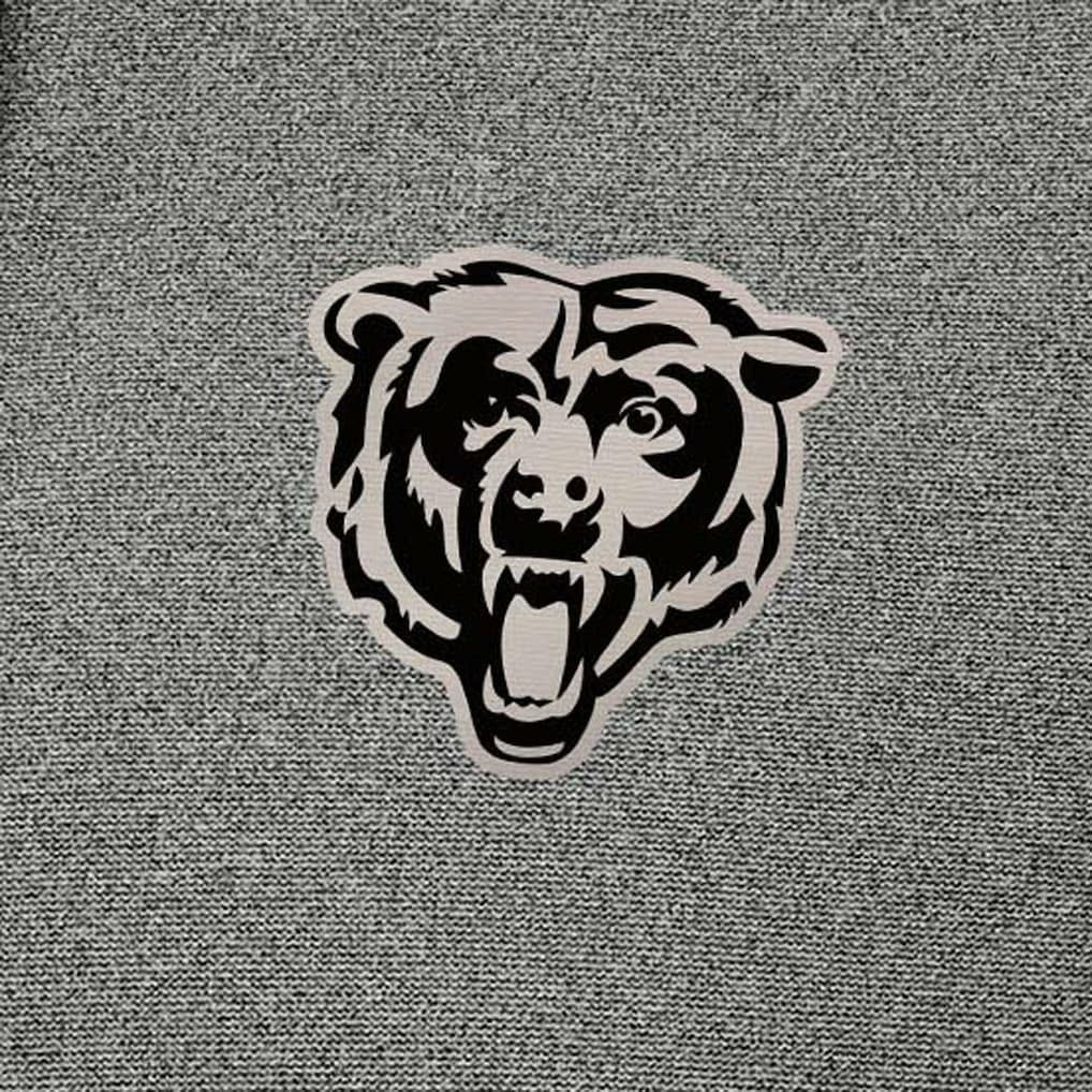 Chicago Bears Antigua Effortless Full-Zip Hoodie Jacket - Heather Black Hoodies