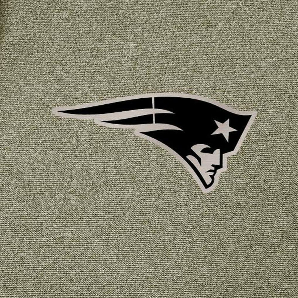 New England Patriots Antigua Effortless Full-Zip Hoodie Jacket - Olive Hoodies