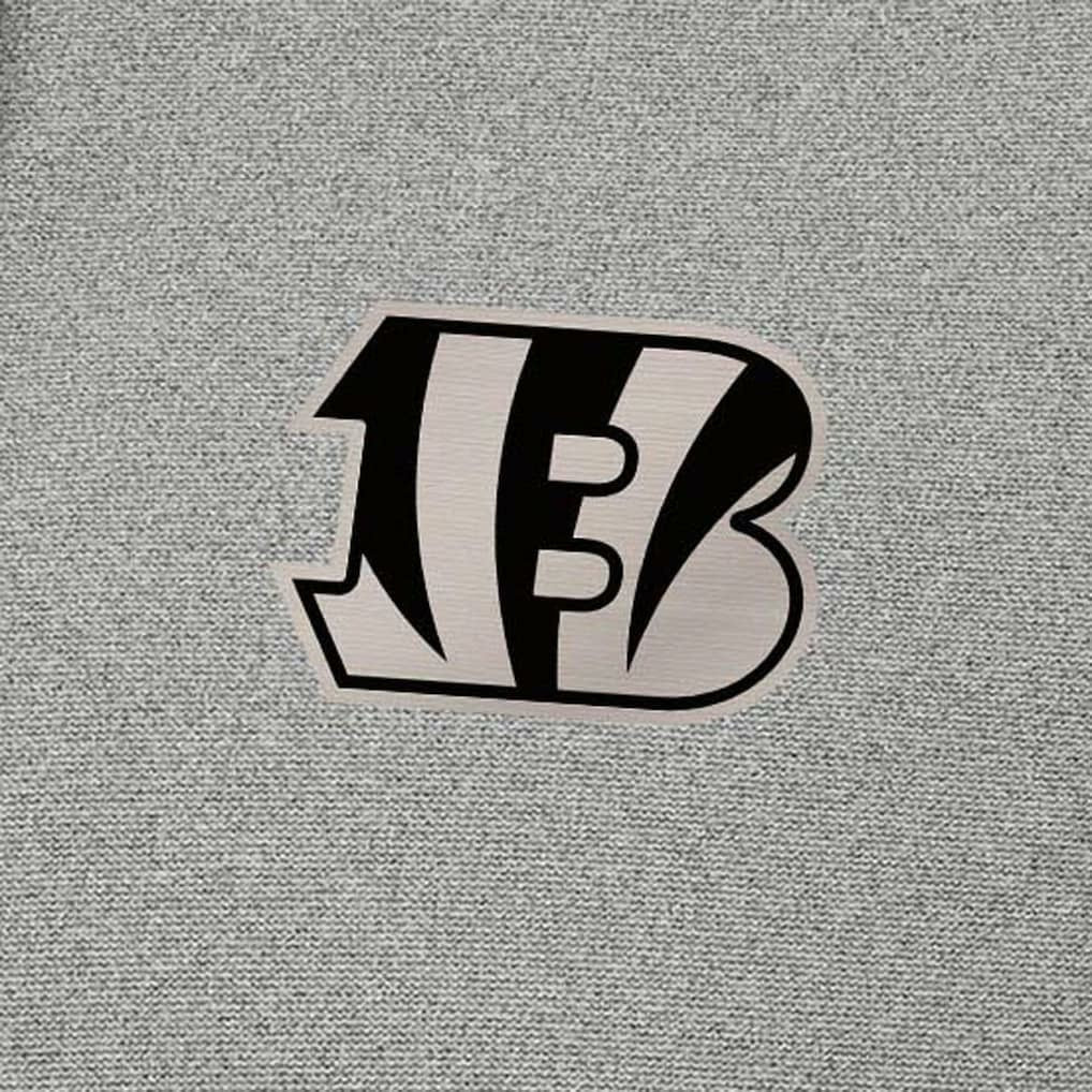 Cincinnati Bengals Antigua Effortless Full-Zip Hoodie Jacket - Heather Gray Hoodies