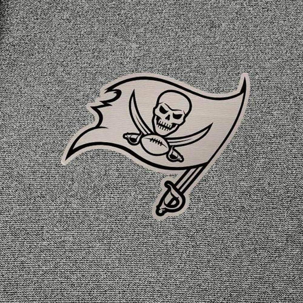 Tampa Bay Buccaneers Antigua Effortless Full-Zip Hoodie Jacket - Heather Black Hoodies