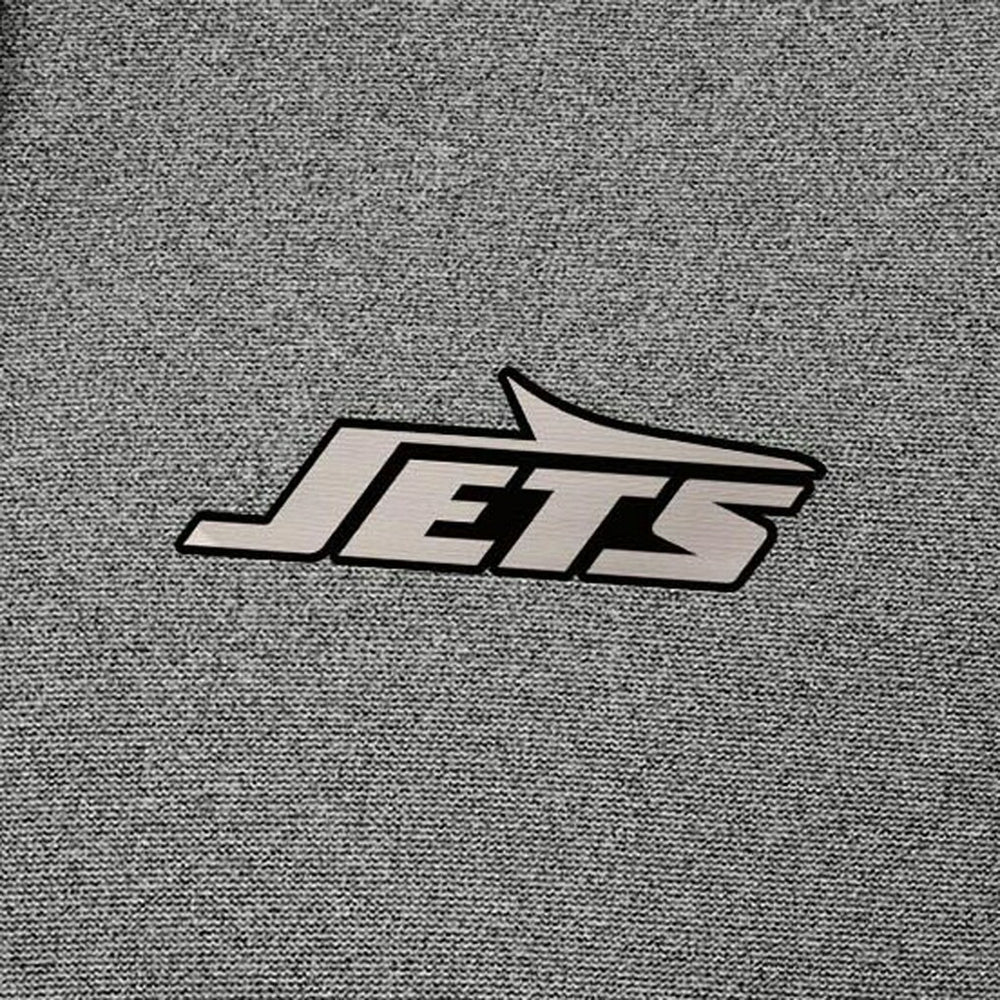 New York Jets Antigua Effortless Full-Zip Hoodie Jacket - Heather Black Hoodies