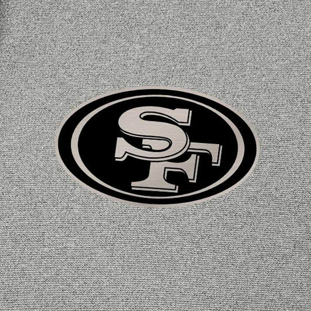 San Francisco 49ers Antigua Effortless Full-Zip Hoodie Jacket - Heather Gray Hoodies