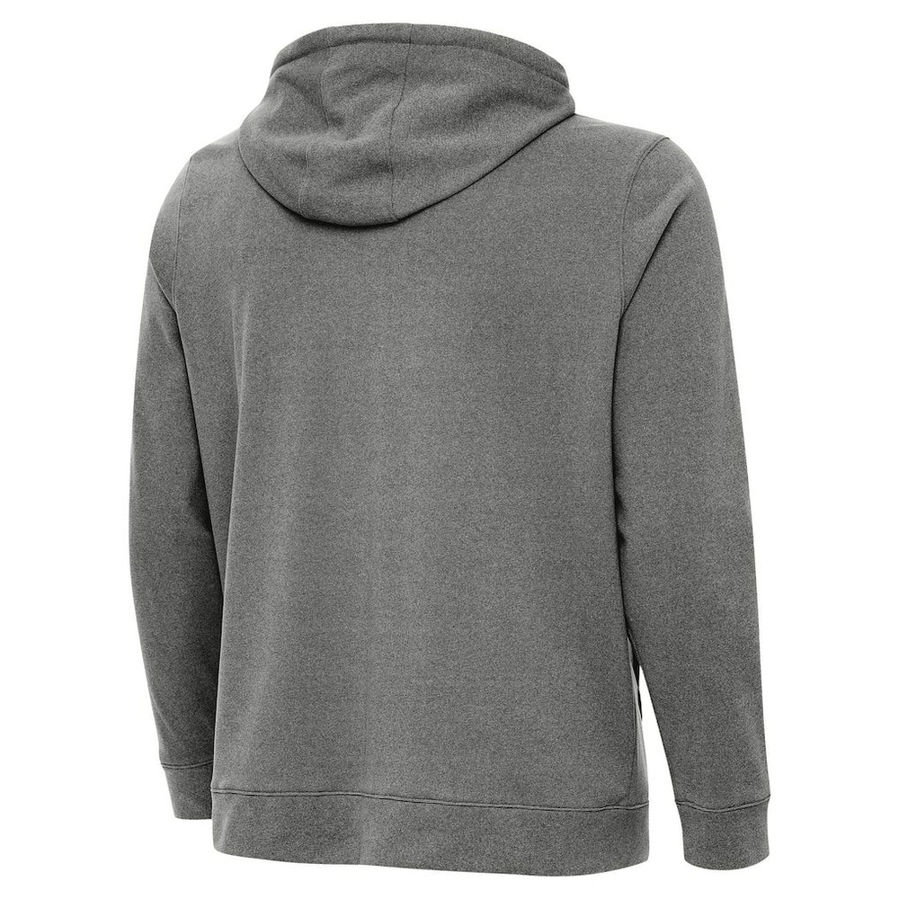 San Francisco 49ers Antigua Effortless Full-Zip Hoodie Jacket - Heather Black Hoodies