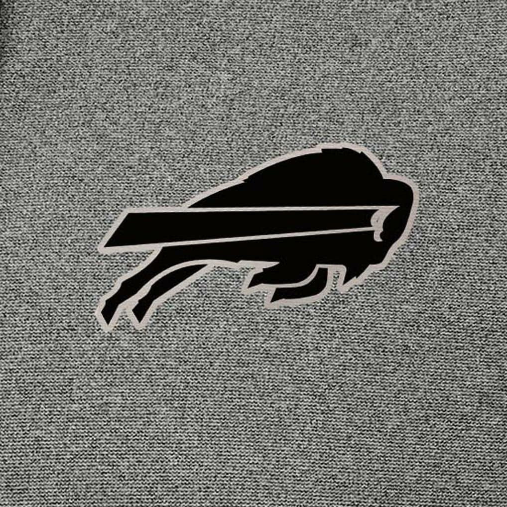 Buffalo Bills Antigua Effortless Full-Zip Hoodie Jacket - Heather Black Hoodies