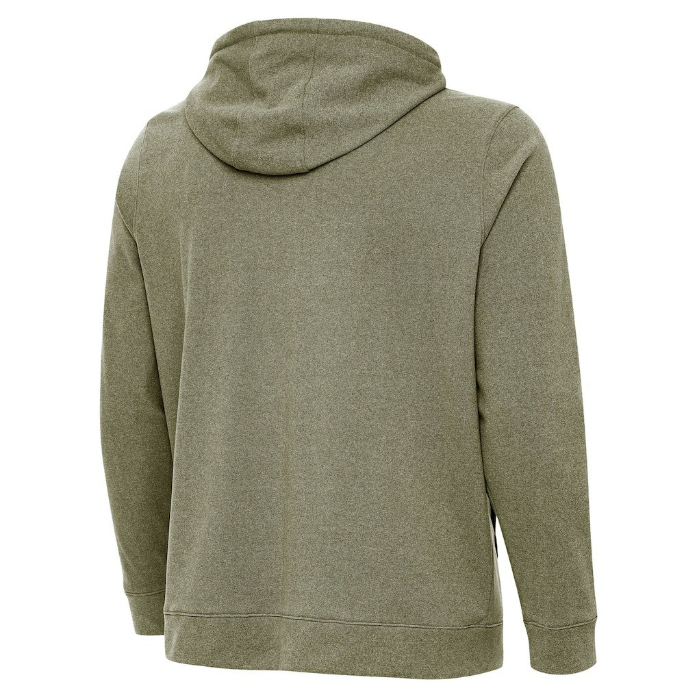 Baltimore Ravens Antigua Effortless Full-Zip Hoodie Jacket - Olive Hoodies