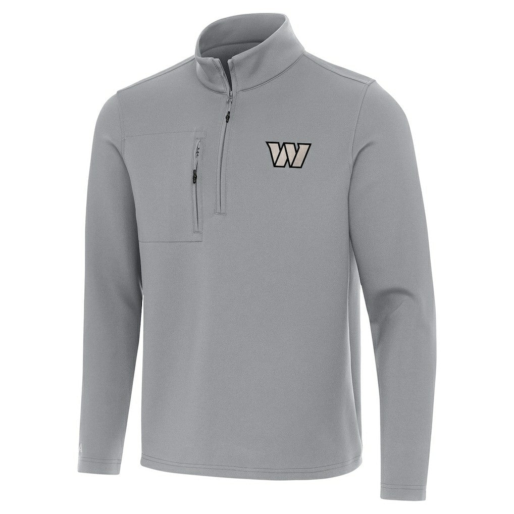 Washington Commanders Antigua Insider Quarter-Zip Jacket - Gray Jackets