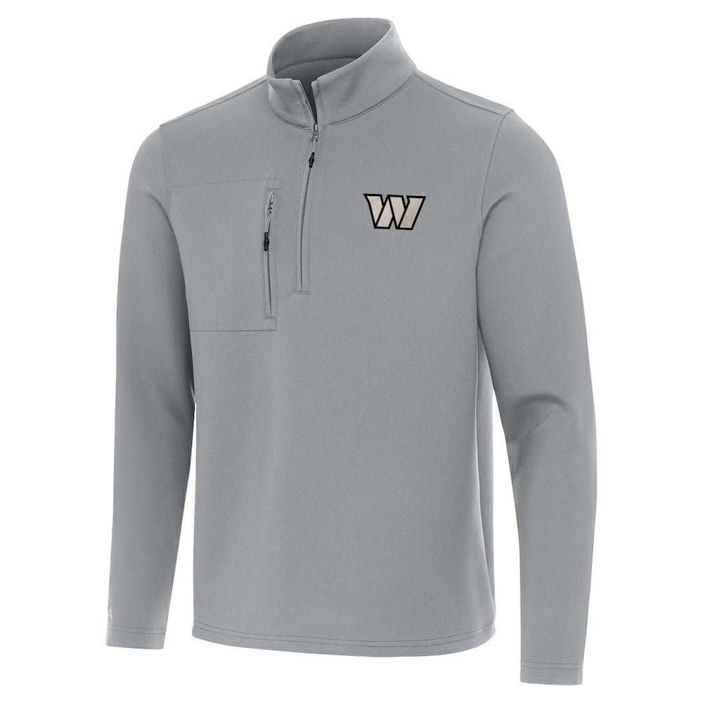 Washington Commanders Antigua Insider Quarter-Zip Jacket - Gray Jackets