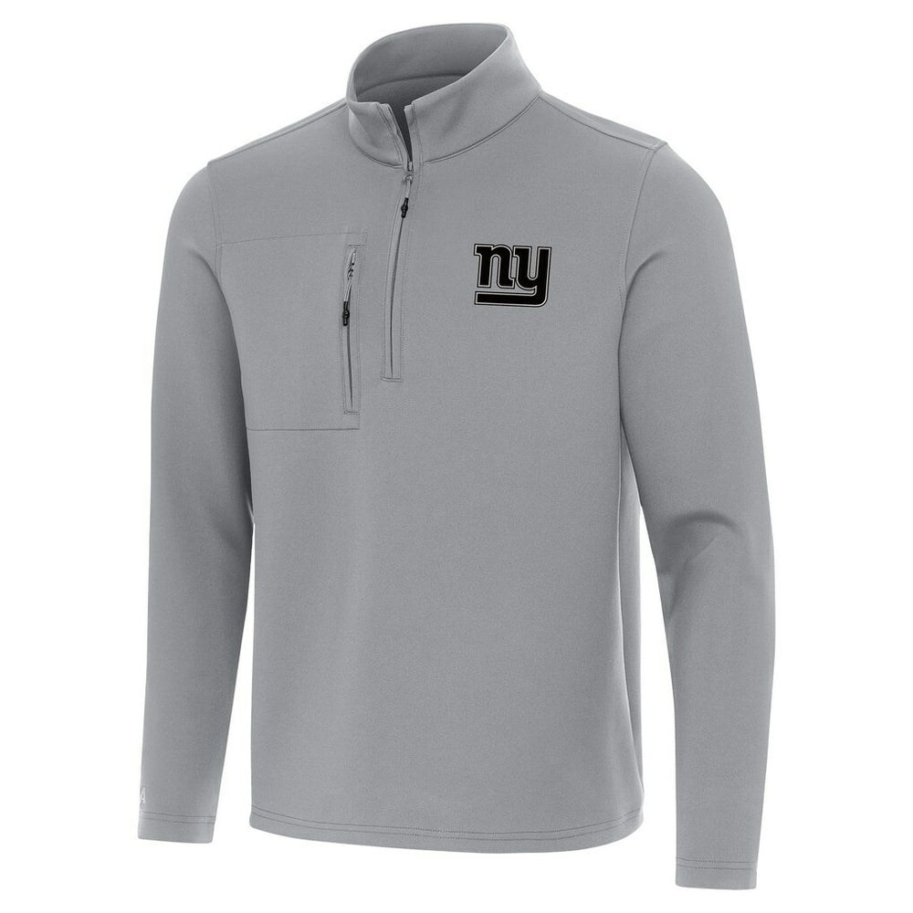New York Giants Antigua Insider Quarter-Zip Jacket - Gray Jackets