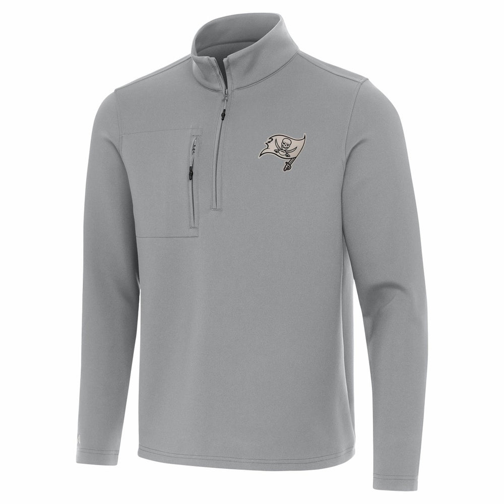 Tampa Bay Buccaneers Antigua Insider Quarter-Zip Jacket - Gray Jackets