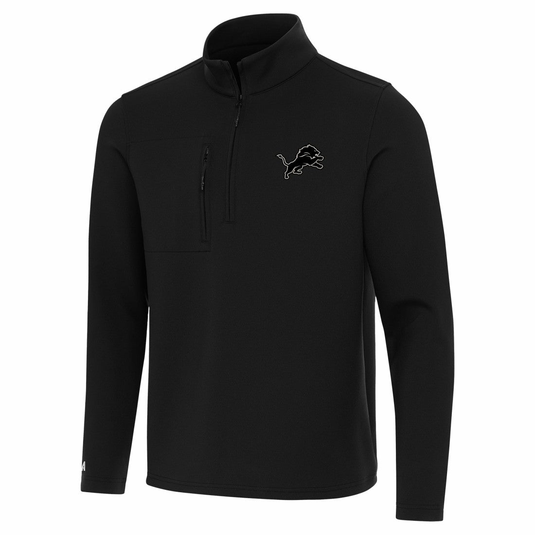 Detroit Lions Antigua Insider Quarter-Zip Jacket - Black Jackets