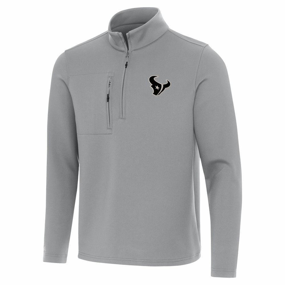 Houston Texans Antigua Insider Quarter-Zip Jacket - Gray Jackets