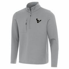 Houston Texans Antigua Insider Quarter-Zip Jacket - Gray Jackets