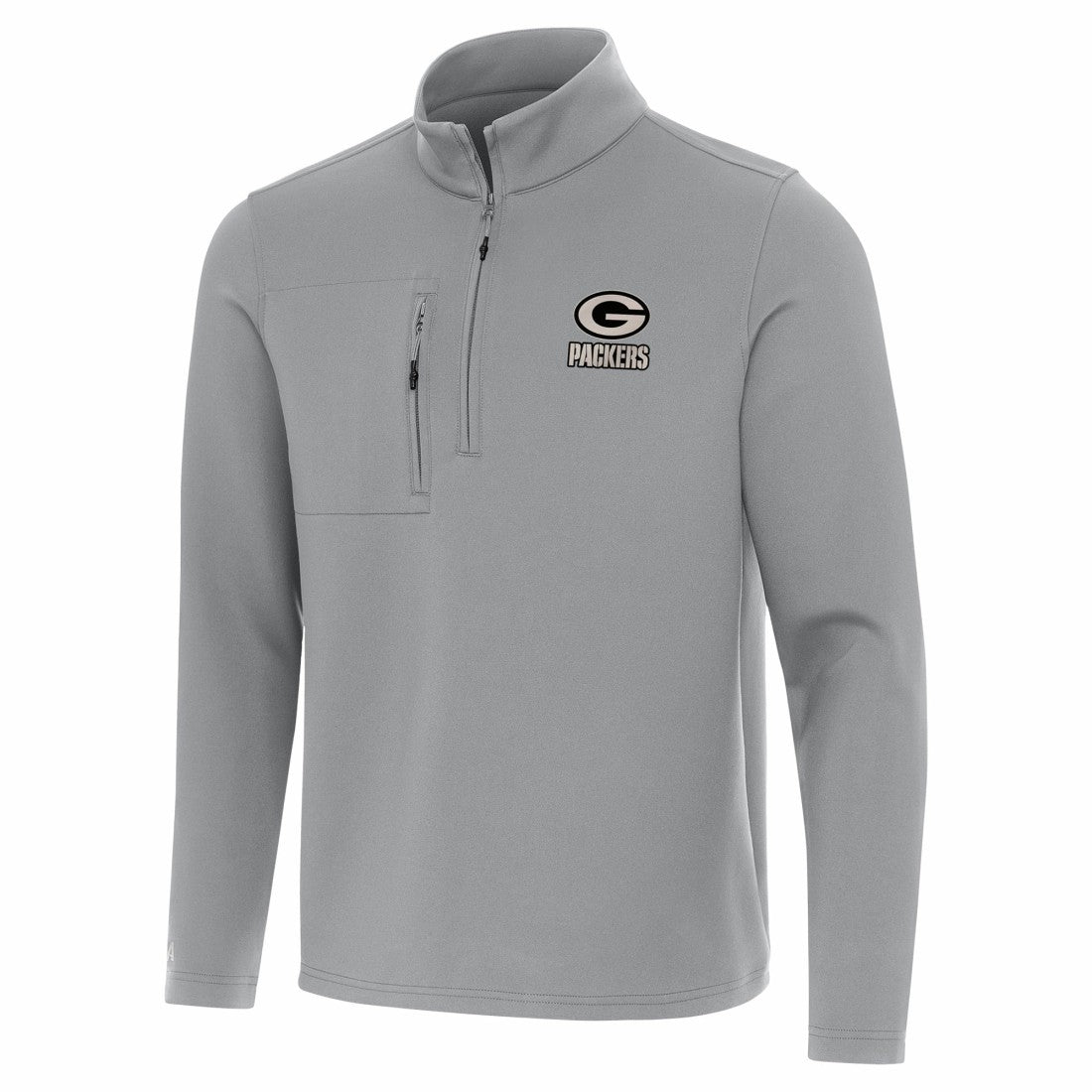 Green Bay Packers Antigua Insider Quarter-Zip Jacket - Gray Jackets