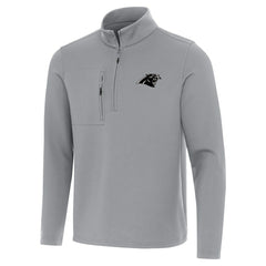 Carolina Panthers Antigua Insider Quarter-Zip Jacket - Gray Jackets