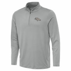 Denver Broncos Antigua Reprocess Quarter-Zip Top - Gray Tops