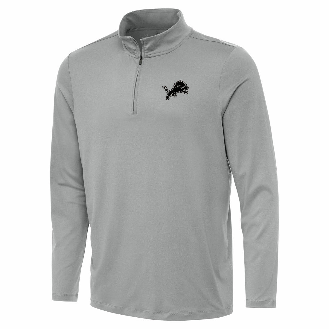 Detroit Lions Antigua Reprocess Quarter-Zip Top - Gray Tops